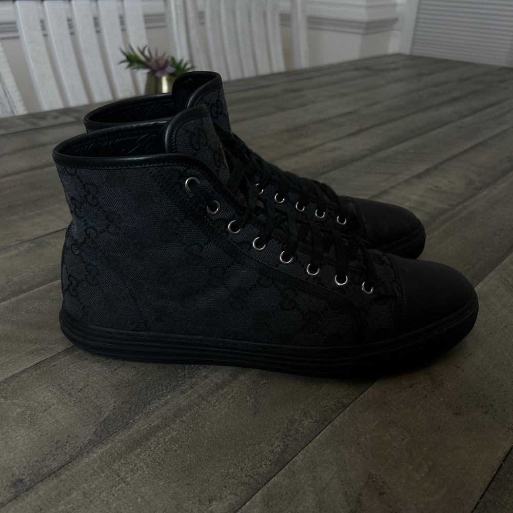 Gucci Black High-Top Sneakers - Picture 3 of 6